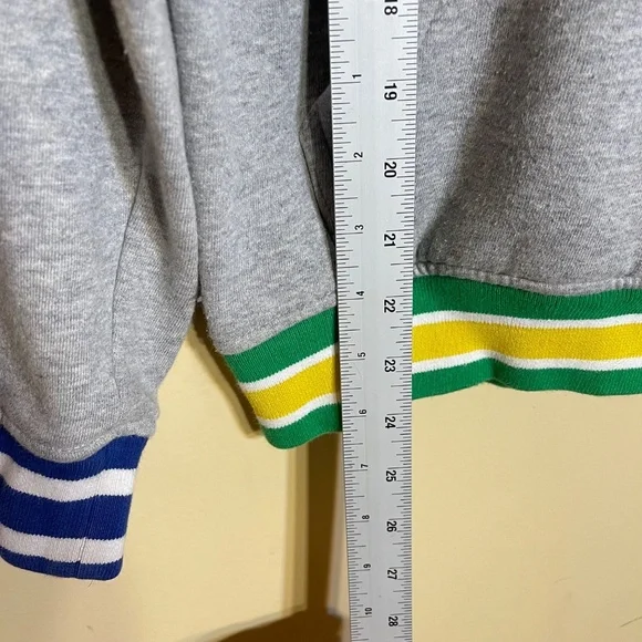 Akoo Gray Sweatshirt with Vibrant Stripes - Picture 7 of 7